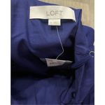 Loft  Blue Ruffle Front Spaghetti Strap Mini Dress 6 New Photo 4