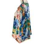 Alfred Dunner  X-Large Top Floral 3/4 Sleeve Stretch V-Neck Shark-Bite Hem Multi Photo 4