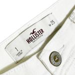 Hollister  White Micro Low Rise Denim Shorts size‎ 1 Photo 2