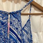 Lilly Pulitzer  Dusk‎ Romper Blue Crush White Floral Paisley Lightweight Summer M Photo 6