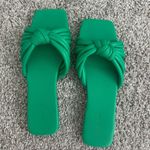 Open Edit Nordstrom Green Sandals  Photo 0