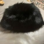 Slavic Girl peninsula Faux Fur Hat new Black Photo 1
