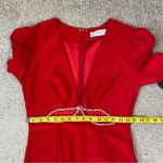 Mac Duggal  2630 Plunge Neck Embellished Cut Out Gown Red 6 Photo 8