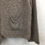 Peruzzi Italy Taupe Woven Knit Cropped Cardigan Sweater S NEW Tan Photo 5