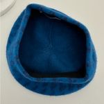 BCBGeneration  Blue Print Beret Hat Wool Blend Fuzzy Parisian French Girl Chic Photo 1