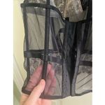 Victoria's Secret Lingerie Top Black‎ Lace Sheer Sz Sm High Neckline Sexy Corset Black Photo 3