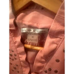 Peter Nygard  100-% Leather‎ Jacket Size Medium Blush Pink:Full Zip Photo 3