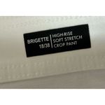 Buffalo David Bitton  Bridgette High-Rise Soft Strech‎ Crop Pant, White, 18/38 Photo 3