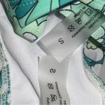 Teal & Mint Floral French Cut High Waist Padded Bikini 2 Piece Swimsuit Small Green Photo 7