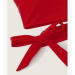 Bikini Set Knot Side One Shoulder Wireless Bikini High Waist Bottom size S A Photo 2