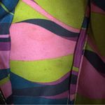 Nordstrom Black Leather Pink Stitching Double Handle Small Handbag Purse Mod Photo 5