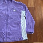 Adidas NWT Running Carrera Violet White Windbreaker Jacket Size XL Photo 2