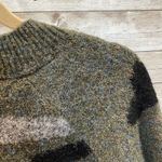 AQUA Brand Womens S Sweater Long Sleeve Camo Boxy Green Camo Stretch Outdoor Photo 8