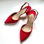 Tamara Mellon Liaison 55 Slingback Pumps in Red Suede Photo 1