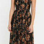 Candalite Vintage Women Dark Floral Whimsigoth Midi Dress Small Fairy Grunge Photo 0