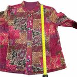 Source Unknown ✨🧵 Vintage Patchwork Button Jacket – Vibrant Boho Print 🧵✨ Photo 7