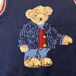 #136 BOUTIQUE Navy Bear Vest Blue Size L Photo 3