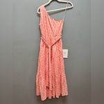 Karina Grimaldi  Pauline Dot Midi Dress in Blush Pink One Shoulder XS Photo 3