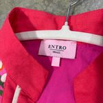 Entro  Shirt Sz S Pink Floral Scallop Boho Cottagecore Summer Feminine Fairy EUC Photo 7