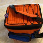THERMOS Lunch Bag pretty big orange and Blue color BNWOT long 13” wide 12” Photo 2