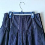 White House | Black Market WHBM | Black Pleated Flare Skirt Sz 2 Photo 1