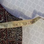 Onyx Nite  Open Front Cardigan/Shell, Size L, Sparkly Red Gold metallic Photo 8