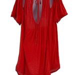 Free People Fast Times Cold Shoulder Beaded Embroidered Tunic Top Photo 3