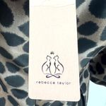Rebecca Taylor Leopard Silk Shift Dress 10 Mobwife NWT Chocolate Animal Print Photo 8