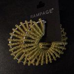 Rampage New  Yellow Beaded Hoops Photo 0