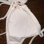 White Fox Boutique White Fox White Ruched Zulu Bikini (Size M) Photo 4