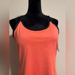 Fabletics NWT Coral and Black Racerback Tank size XL *small mark* Photo 1