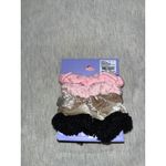 Claire's Velvet Scrunchies 5 Pack Hair Accessories Ponytail Holders Black Photo 2