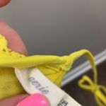 Aerie  Brooke Molded Cup Mesh Yellow String Bikini Top Photo 2