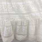 Sabina Musayev Libi Dress Ivory Lace Overlay Flutter Sleeve Ruffle Hem Fairycore Size M Photo 10