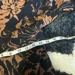 Anthropologie  Maeve Mirabilis Batwing Kimono Sleeve Knee Length Dress Brown Sz 2 Photo 4