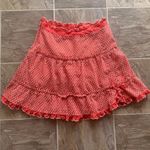 Marc Jacobs Red and White Eyelet Mini Skirt Photo 3