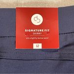 Dress Barn   | NWT Navy Blue Signature Fit Skinny Pull-On Pants | Size 12 Photo 9