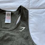 Gymshark  Athletic Tank Top Racerback Breathable Womens Size Medium Green Yoga Photo 2