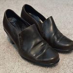 Dansko Raphael Dark Brown Leather Slip On Heeled Clogs Women's Shoe 38 Photo 0