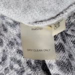 Calvin Klein  Womens Leopard Sweater M Gray Black Knit Scoop Neck Pullover Cozy Photo 11