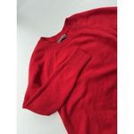 Anthropologie Women’s Sweater Red Size Medium Crew Neck Holiday Preppy Photo 1