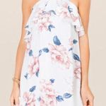 Miami Halter White Floral Dress Photo 0