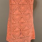 A'Gaci Lagaci Neon Orange Cover-Up Crochet Beach Dress Photo 7