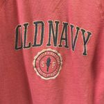 Old Navy Vintage Cotton Blend Mauve Scoop Neck French Terry Sweatshirt Large Photo 2