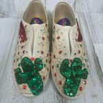 Glitzies Vintage Embellished Sneakers Cactus Chili Pepper Sequins size 6.5 Photo 1