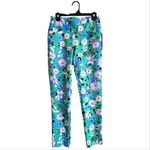 Lilly Pulitzer Corso Pant UPF 50+ Spearmint Golf Till You Drop Woven Size 4‎ Blue Photo 4