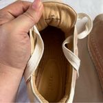 Joie  Danba Suede pink platforms espadrilles lace up size 8.5 Photo 6