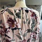 Kori Pink and Cream Ruffled Cut Out Blouse Photo 7