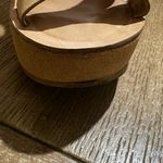 Kork-Ease  Suede Leather Open Toe Slide Platform Shoes Wedge Sandal Tan‎ Sz 9 Photo 2