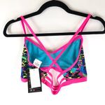 Tyr. Womens Enso Trinityfit Bikini Top Strappy Geometric Colorful Pink XL (14/16) Photo 3